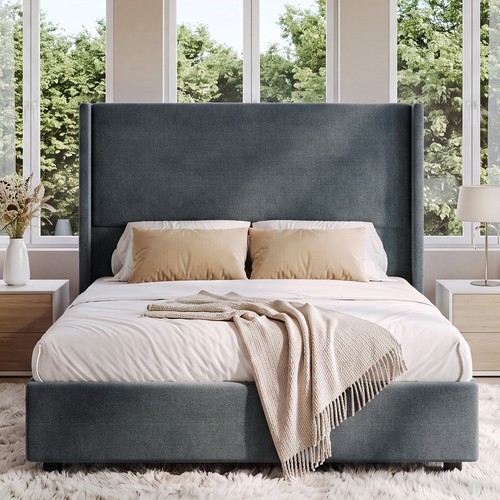 Upholstered platform bed - platform,