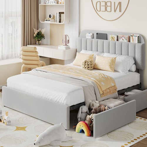 Queen bed frame - 🍀queen,