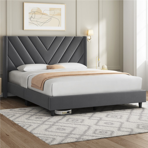 Queen modern upholstered - modern,